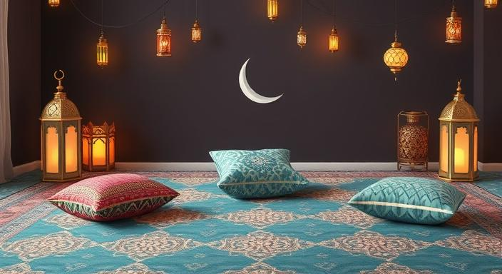 karpet-dan-bantal-bertema-ramadhan