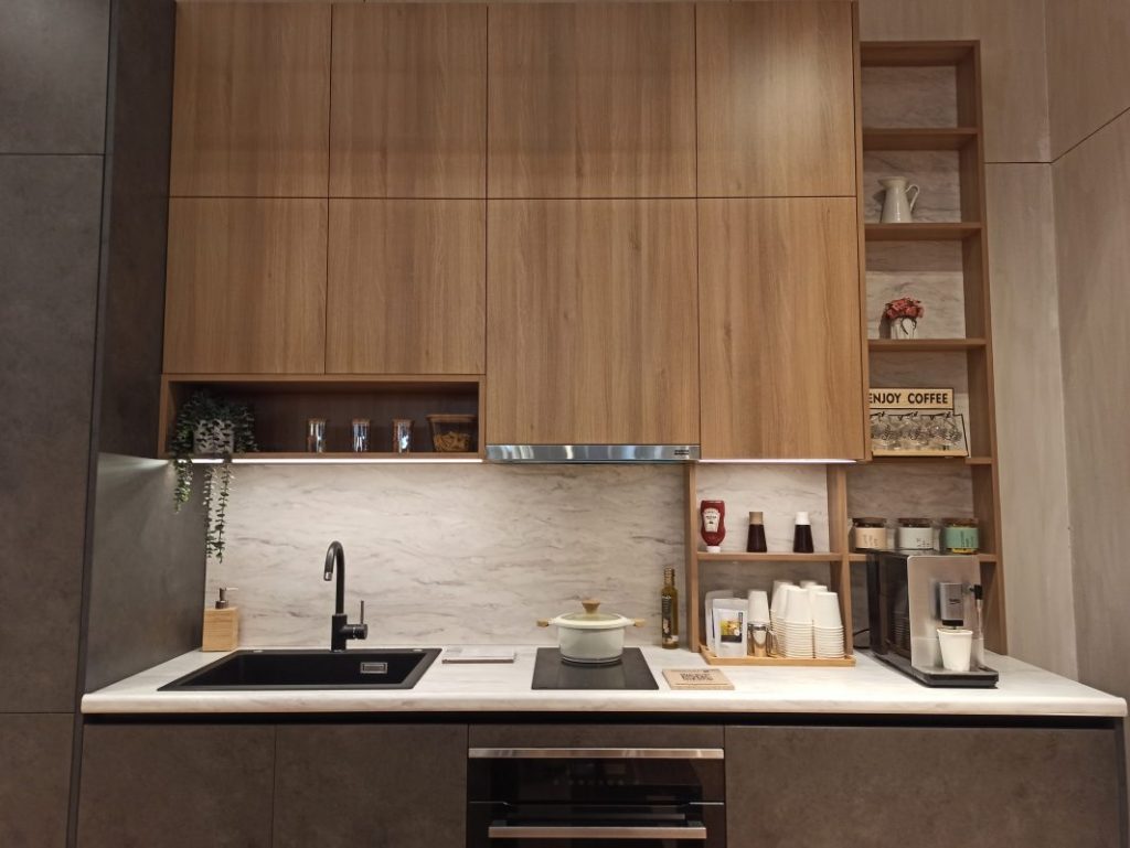 kitchen set motif kayu